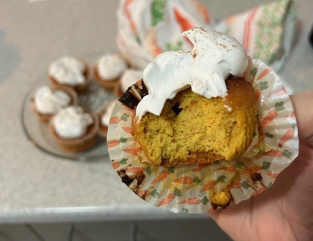 Mini Carrot Cakes with Coconut Cream Frosting